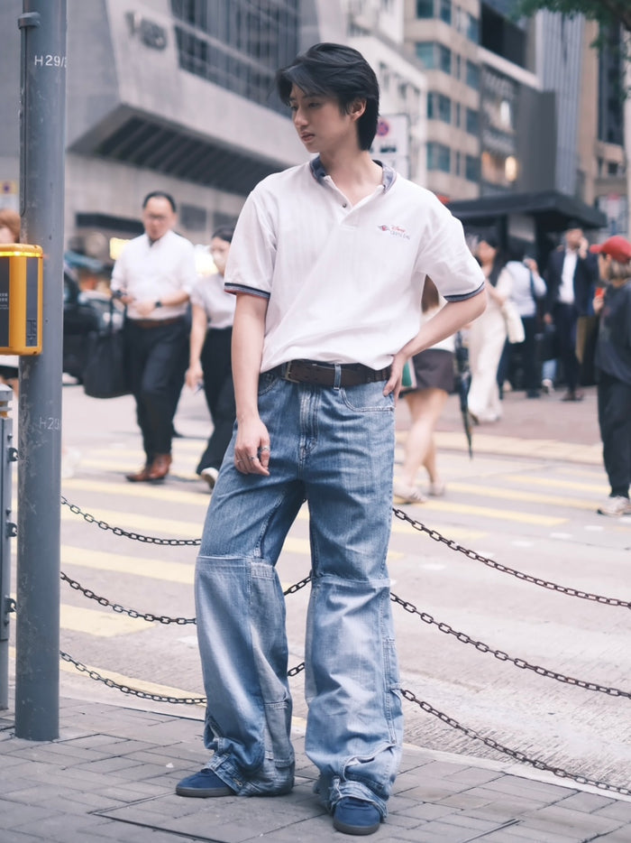 Remake Vintage Jeans (Random-Patchwork) 34” #REJRP03