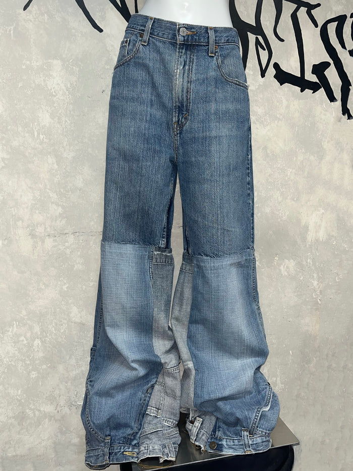 Remake Vintage Jeans (Random-Patchwork) 34” #REJRP03