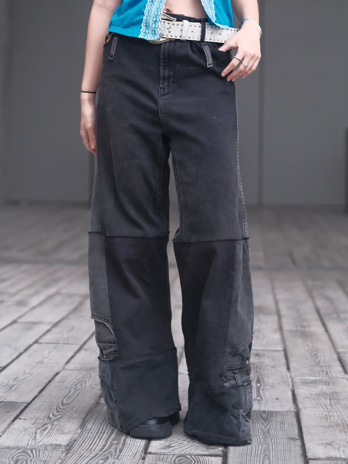 Remake Vintage Jeans(Stamped-Black)30”#REJST03