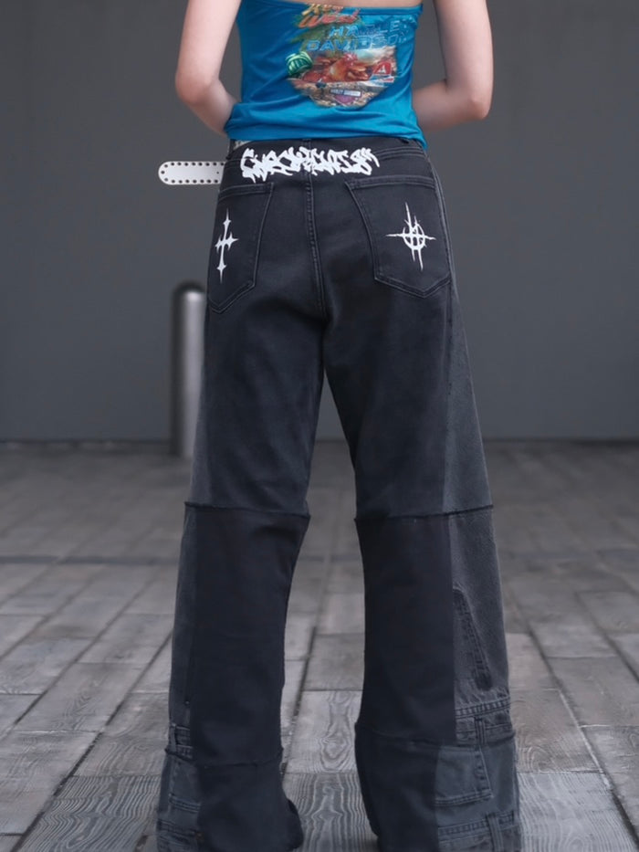 Remake Vintage Jeans(Stamped-Black)30”#REJST03
