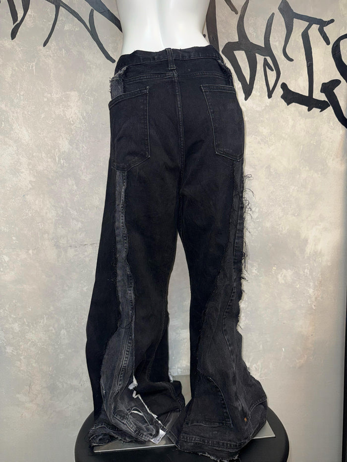 Remake Vintage Jeans（Triangle-Black）#REJTRIB004