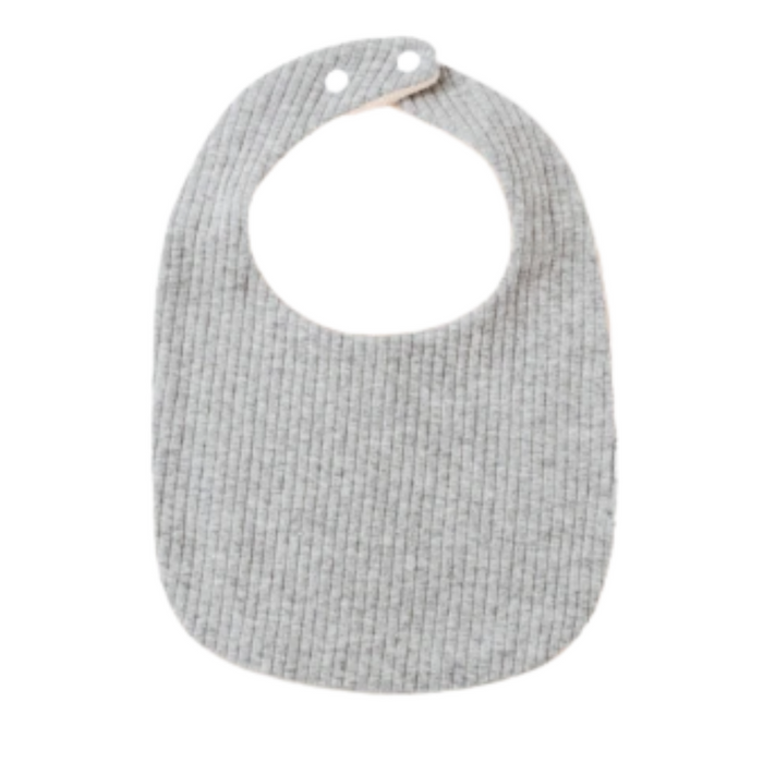 grey ribbed bib