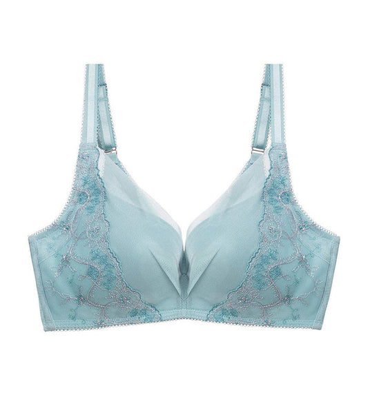 SCULPT CLEMATIS NON-WIRED PADDED BRA - SEA GREEN