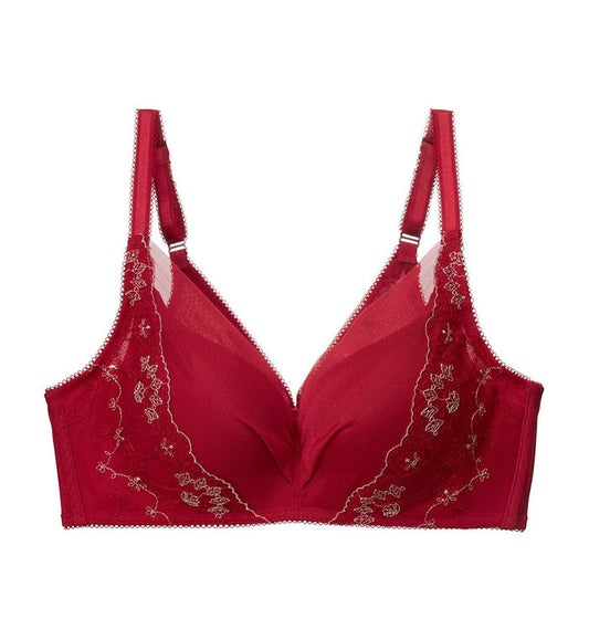 SCULPT CLEMATIS NON-WIRED PADDED BRA - ROSSO MASAI