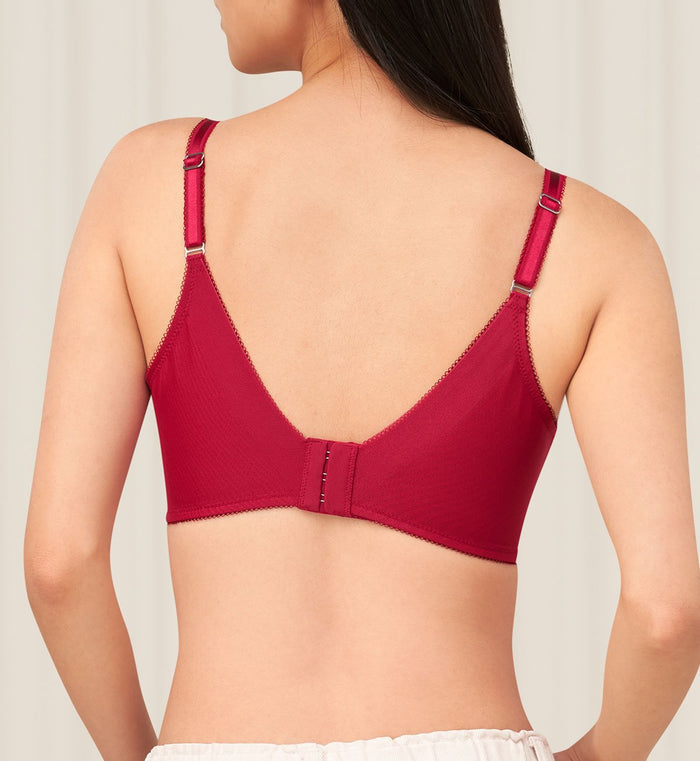 SCULPT CLEMATIS NON-WIRED PADDED BRA - ROSSO MASAI