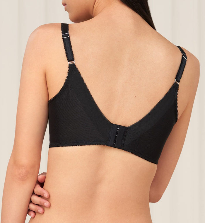 SCULPT CLEMATIS NON-WIRED PADDED BRA - BLACK