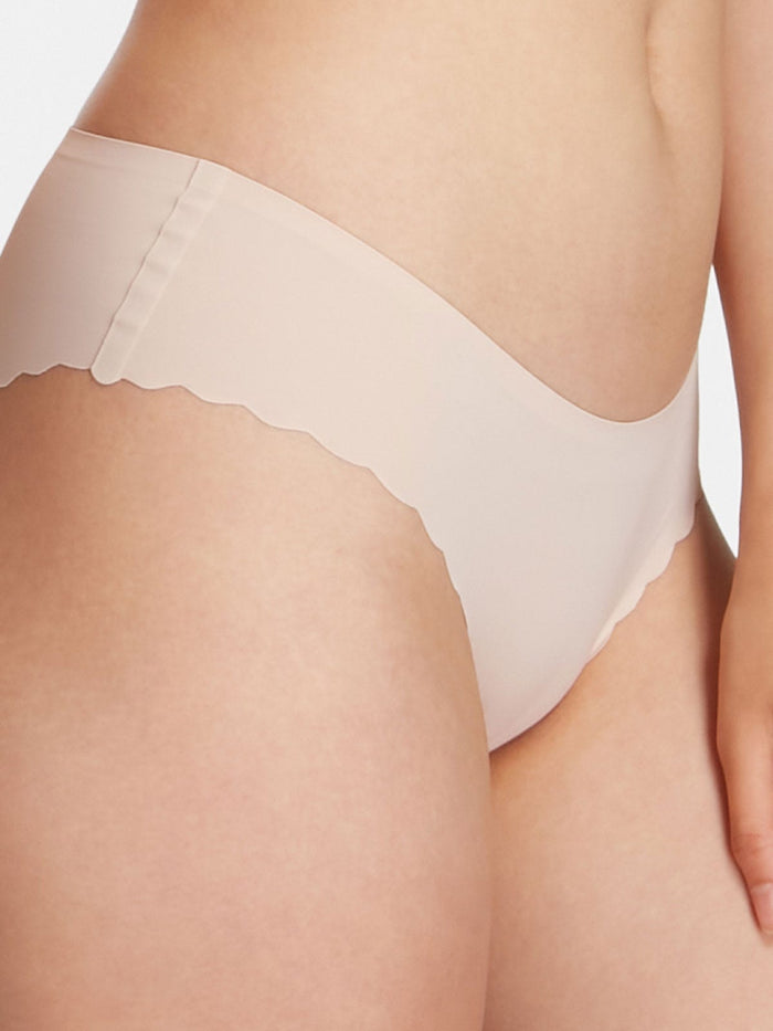 SAZ SOLID, Seamless Hipster Panty - 8f6-champagne