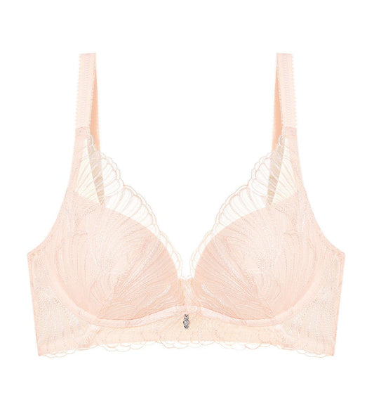 Seashell Non-Wired Push Up Deep V Bra - FRESH HONEY