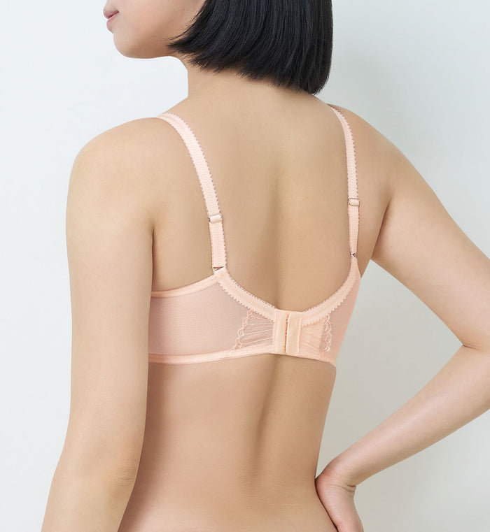 Seashell Non-Wired Push Up Deep V Bra - FRESH HONEY