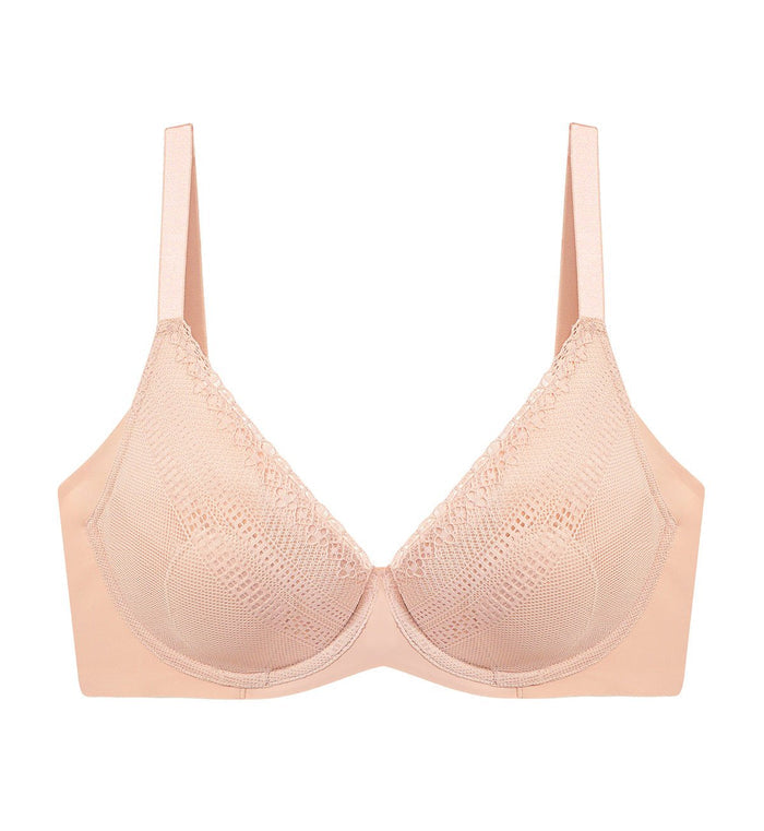 SECRET CONTOUR WIRED BALCONY BRA - SOFT PRALINE