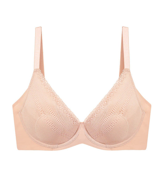 SECRET CONTOUR WIRED BALCONY BRA - SOFT PRALINE