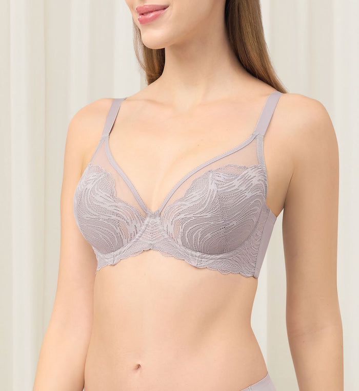 Secret Slimming Wired Padded Bra - WARM STONE