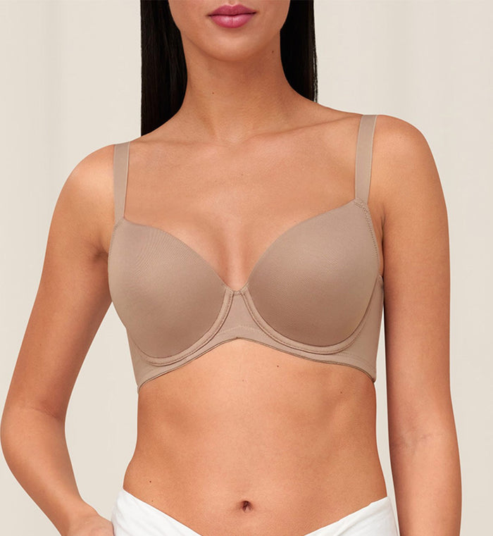 SHAPE SENSATION WIRED PADDED BRA - MINK