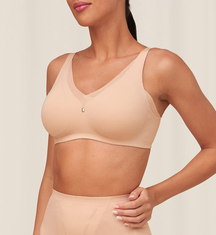 SHAPE UP NON-WIRED PADDED BRA - NATURAL SKIN