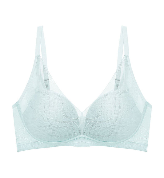 Sheer Breeze Non-Wired Push Up Bra - PEARL GREY