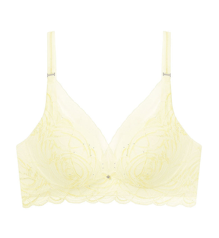 Shimmer Lace Magic Wire Padded Bra - VANILLE