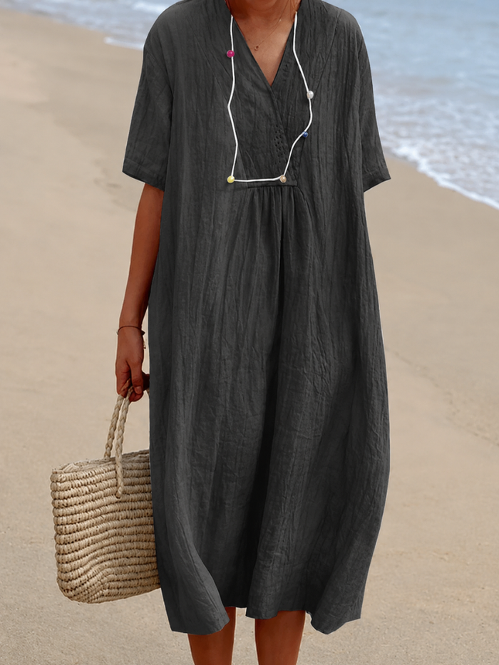 Silvana™ | Relaxed Textured Maxi Dress