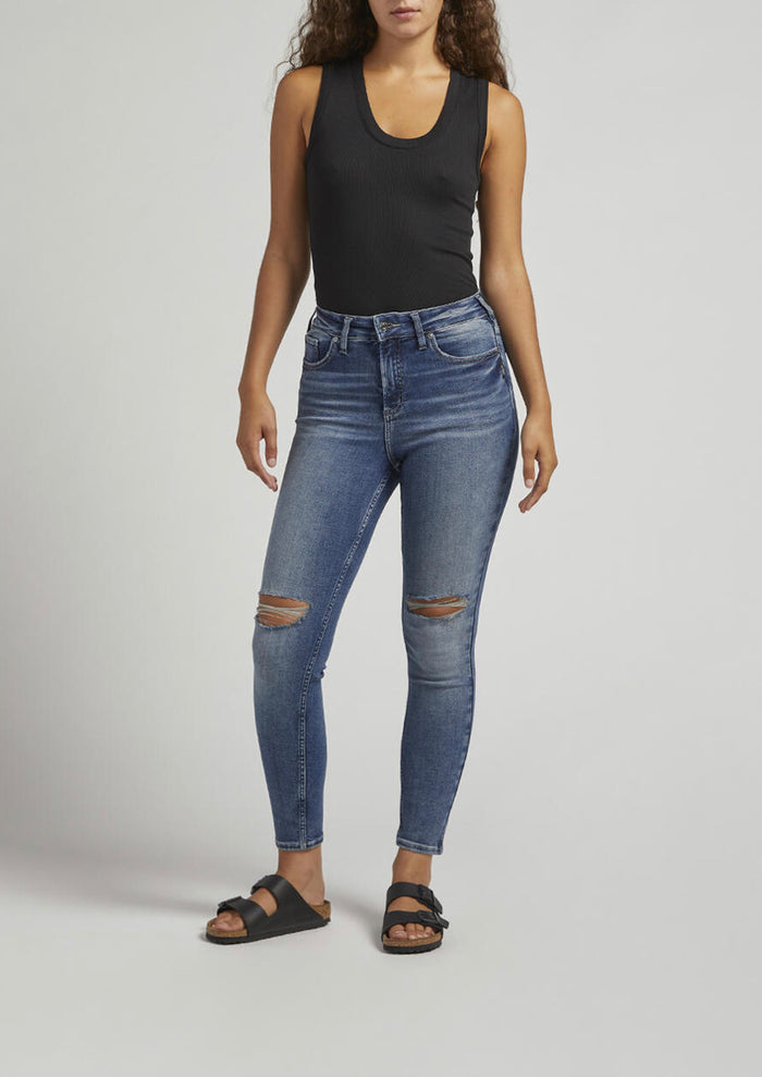 SILVER INFINITE HIGH RISE SKINNY