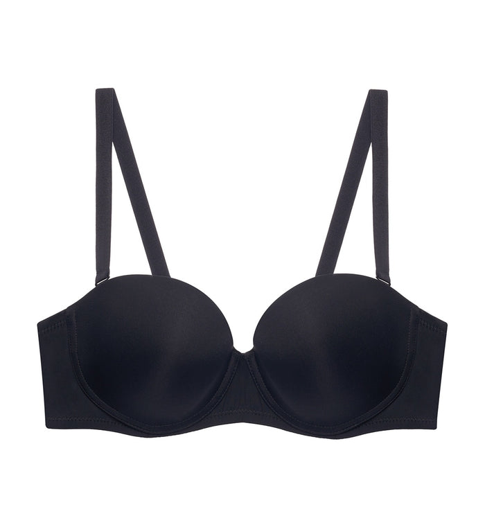 SIMPLY EVERYDAY BASIC WIRED DETACHABLE BRA - BLACK COMBINATION