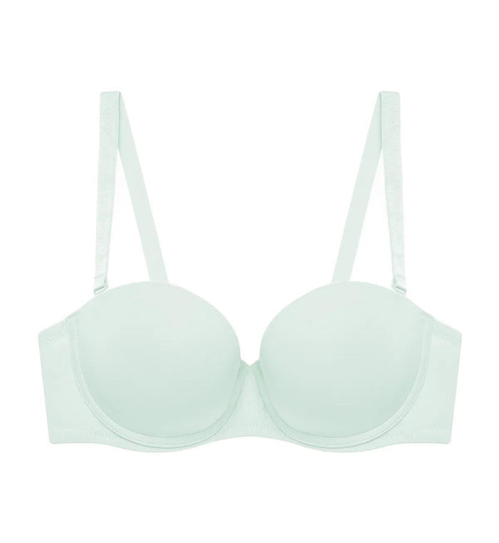SIMPLY EVERYDAY BASIC WIRED DETACHABLE BRA - FOREST FROST