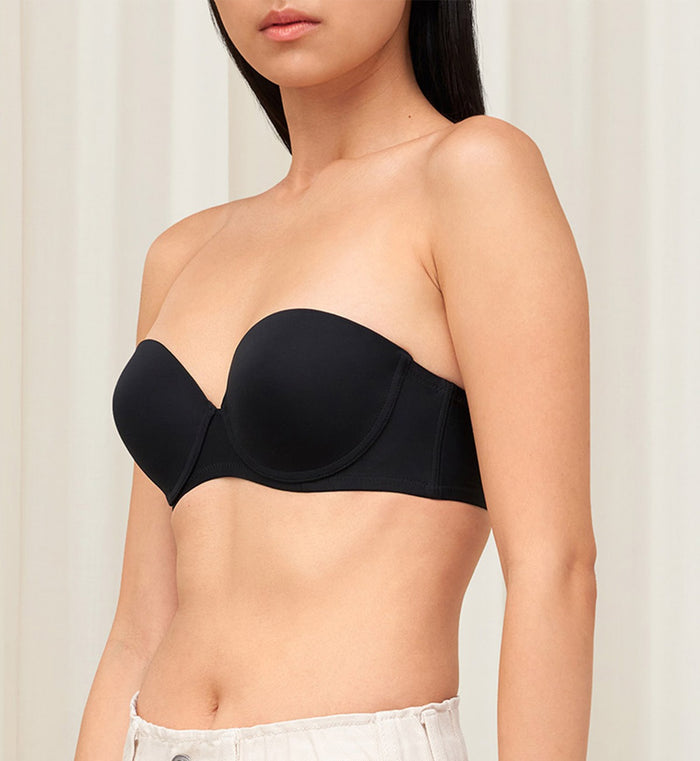 SIMPLY EVERYDAY BASIC WIRED DETACHABLE BRA - BLACK COMBINATION