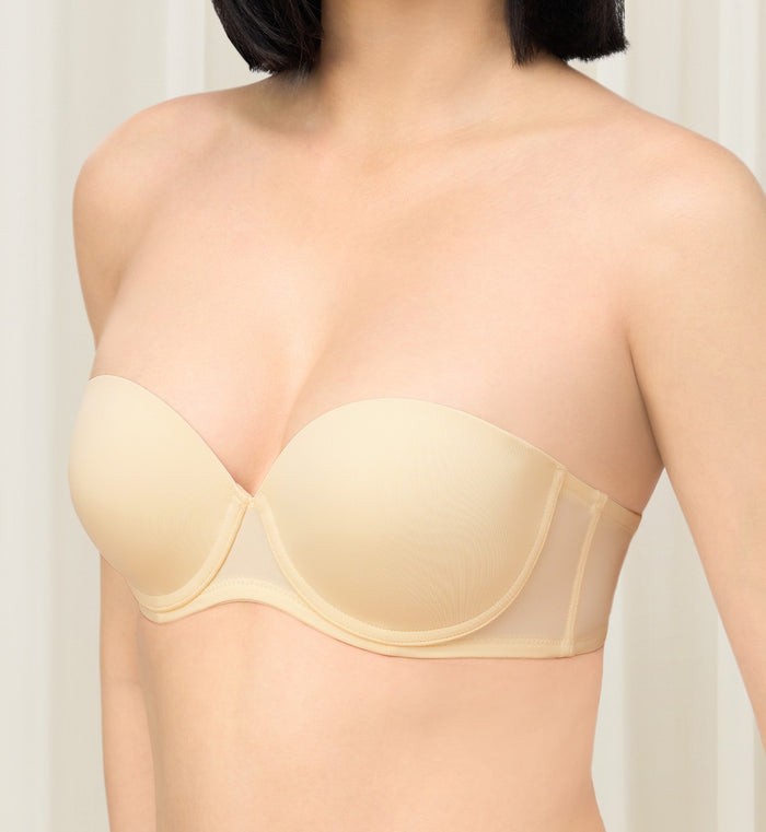 SIMPLY EVERYDAY BASIC WIRED DETACHABLE BRA - CHRYSANTHEME