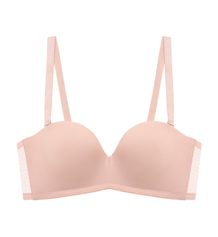 Simply Everyday Chic Non-Wired Detachable Push Up Bra - SOFT MAUVE
