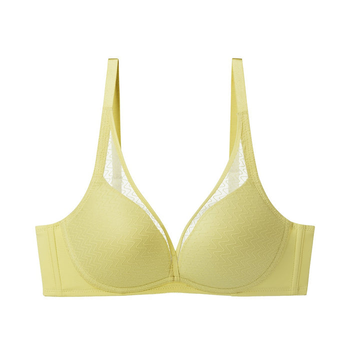 Simply Everyday Chic Non-Wired Push Up Deep V Bra - VINTAGE GREEN TEA