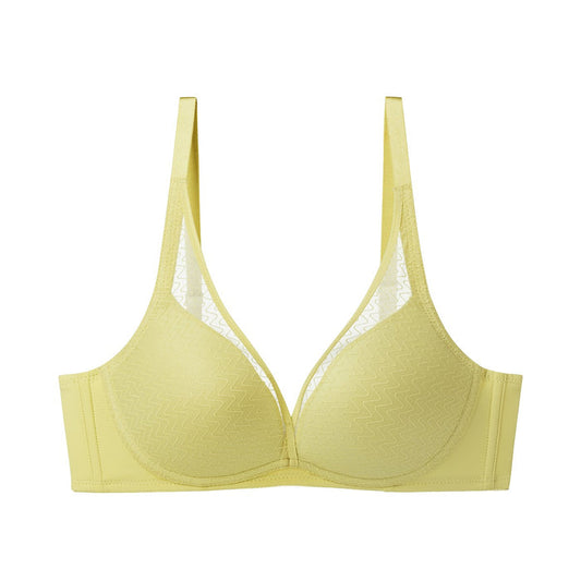 Simply Everyday Chic Non-Wired Push Up Deep V Bra - VINTAGE GREEN TEA
