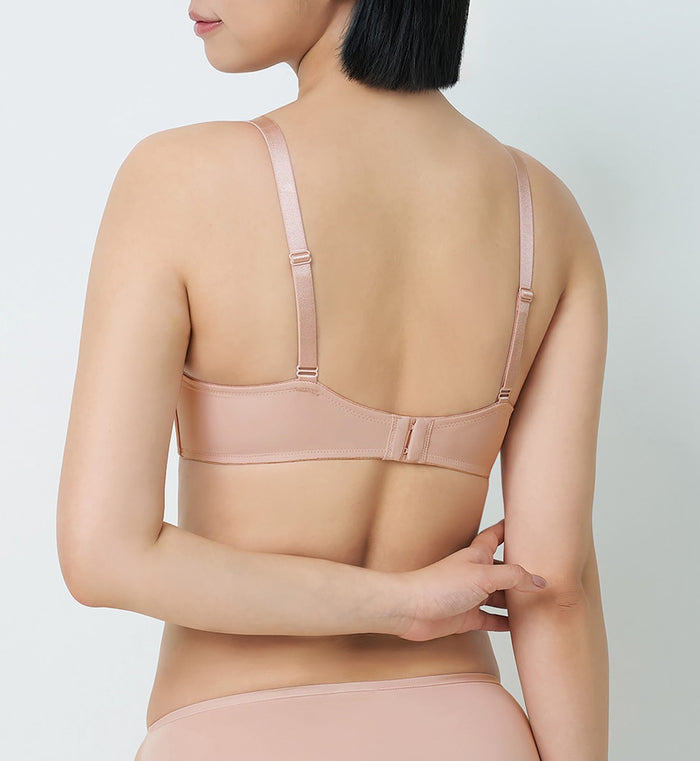 Simply Everyday Chic Wired 3/4 Cup Padded Bra - SOFT MAUVE