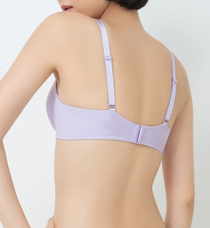 Simply Everyday Chic Wired 3/4 Cup Padded Bra - MISTY LILAC