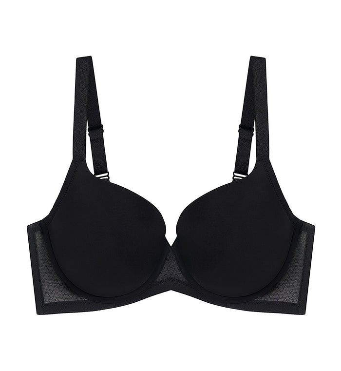 Simply Everyday Chic Wired Padded Bra - BLACK