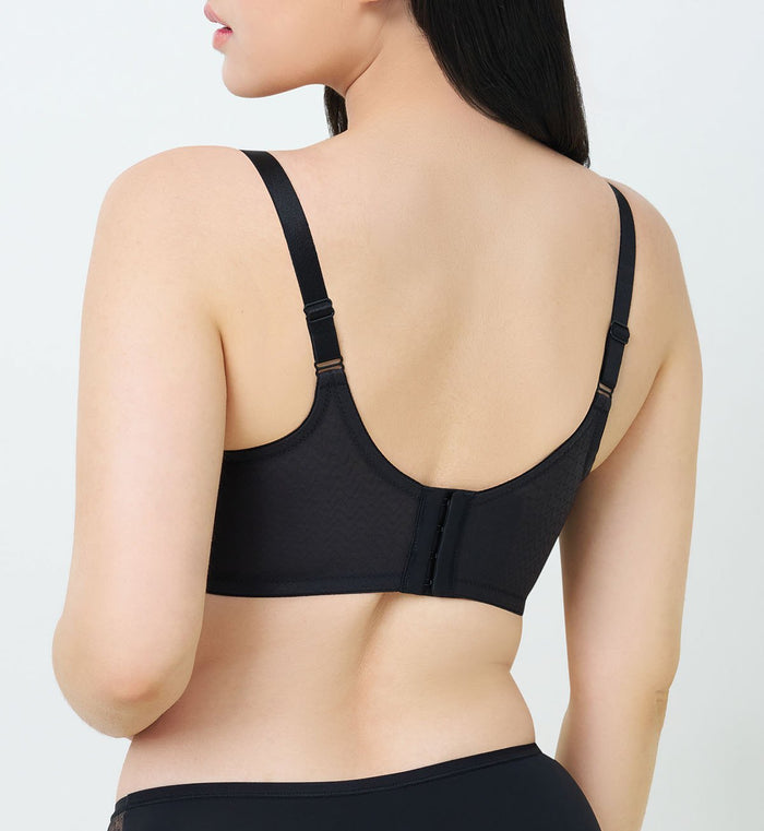 Simply Everyday Chic Wired Padded Bra - BLACK