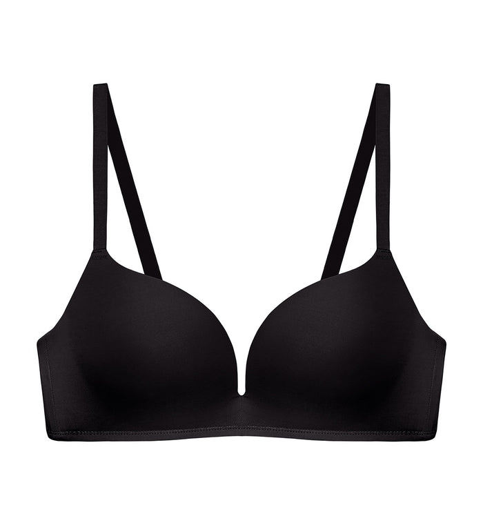 SIMPLY EVERYDAY NON-WIRED PADDED BRA - BLACK COMBINATION