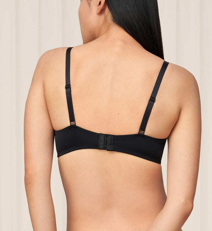 SIMPLY EVERYDAY NON-WIRED PADDED BRA - BLACK COMBINATION