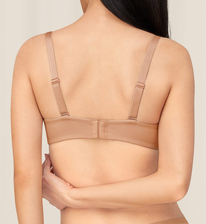 SIMPLY EVERYDAY NON-WIRED PUSH UP BRA - MEDIUM BEIGE