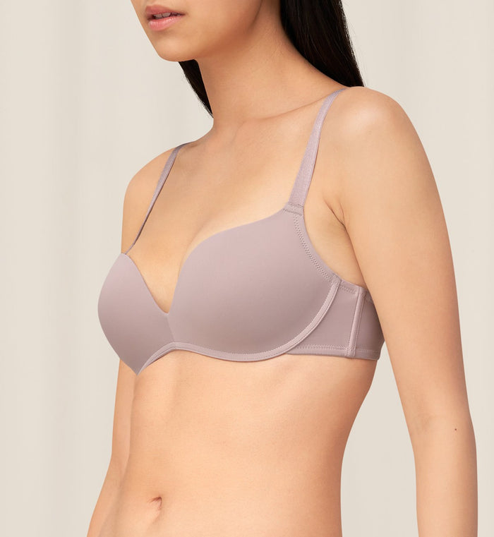 Simply Everyday Non-Wired Push Up Bra - ASHES OF ROSES