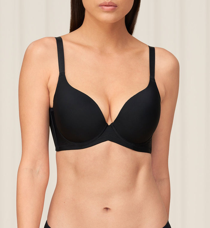 Simply Everyday Wired Padded Bra - BLACK COMBINATION