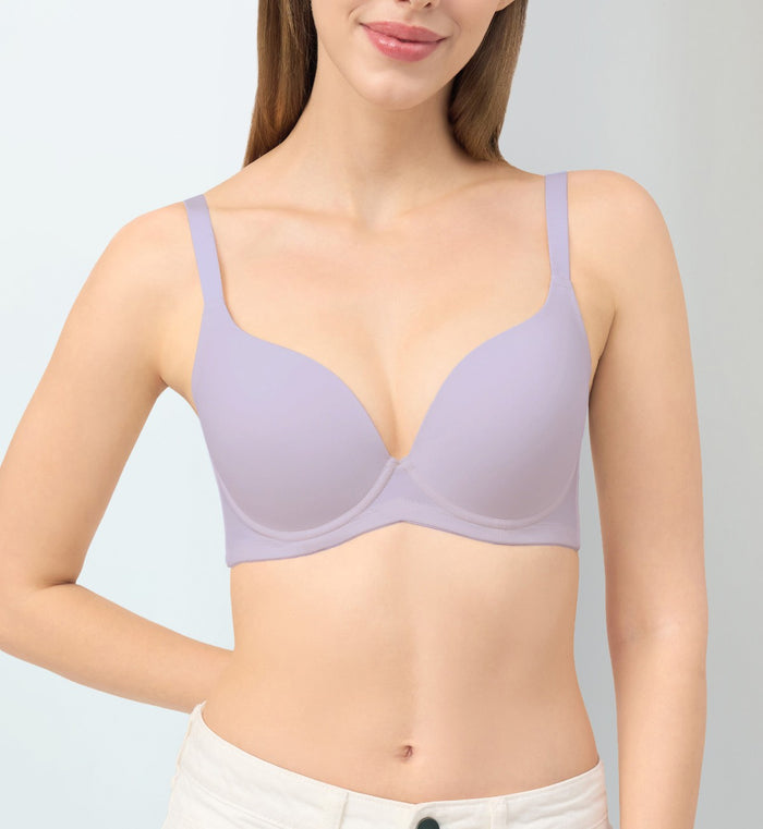 Simply Everyday Wired Padded Bra - MISTY LILAC