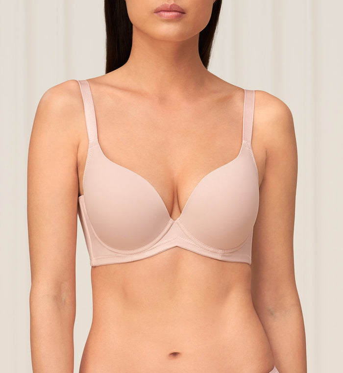 Simply Everyday Wired Padded Bra - PINK - LIGHT COMBINATION