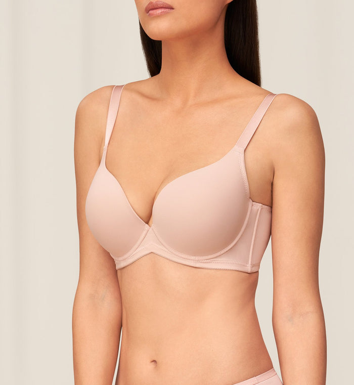 Simply Everyday Wired Padded Bra - PINK - LIGHT COMBINATION