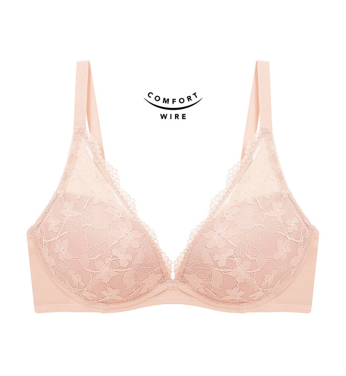 Simply Modern Larkspur Wired Push Up Deep V Bra