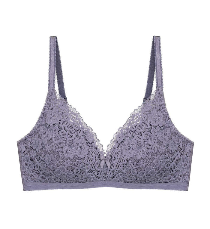 SIMPLY NATURAL BEAUTY NON-WIRED PADDED BRA - TWILIGHT BLUE