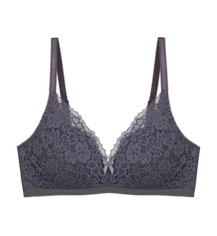Simply Natural Beauty Non-Wired Padded Bra - PEBBLE GREY