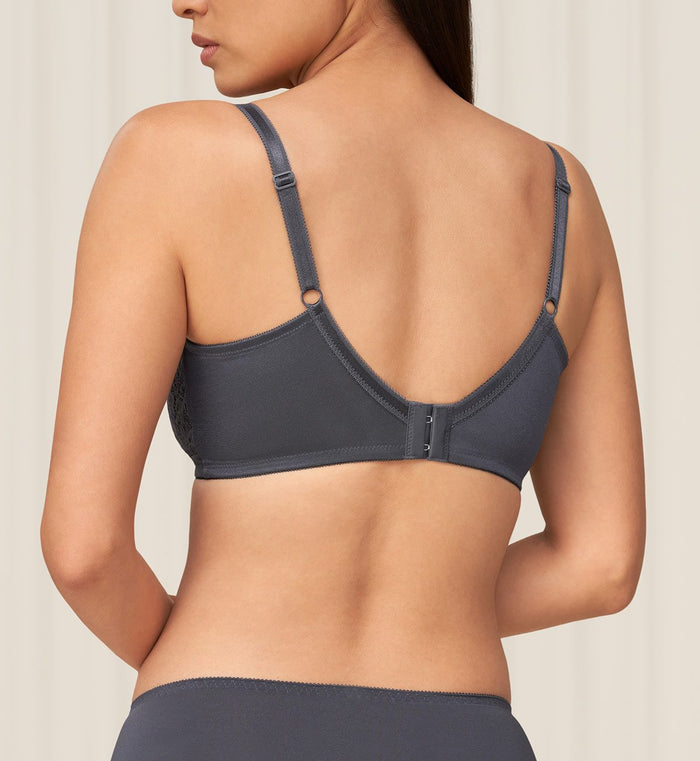 Simply Natural Beauty Non-Wired Padded Bra - PEBBLE GREY