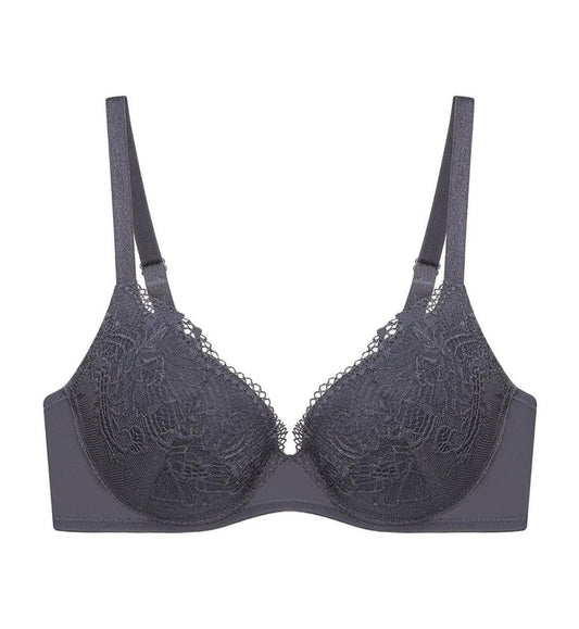 SIMPLY STYLE LARKSPUR WIRED PADDED HALF CUP BRA - PEBBLE GREY