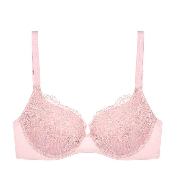 SIMPLY STYLE LARKSPUR WIRED PADDED HALF CUP BRA - TENDER PINK