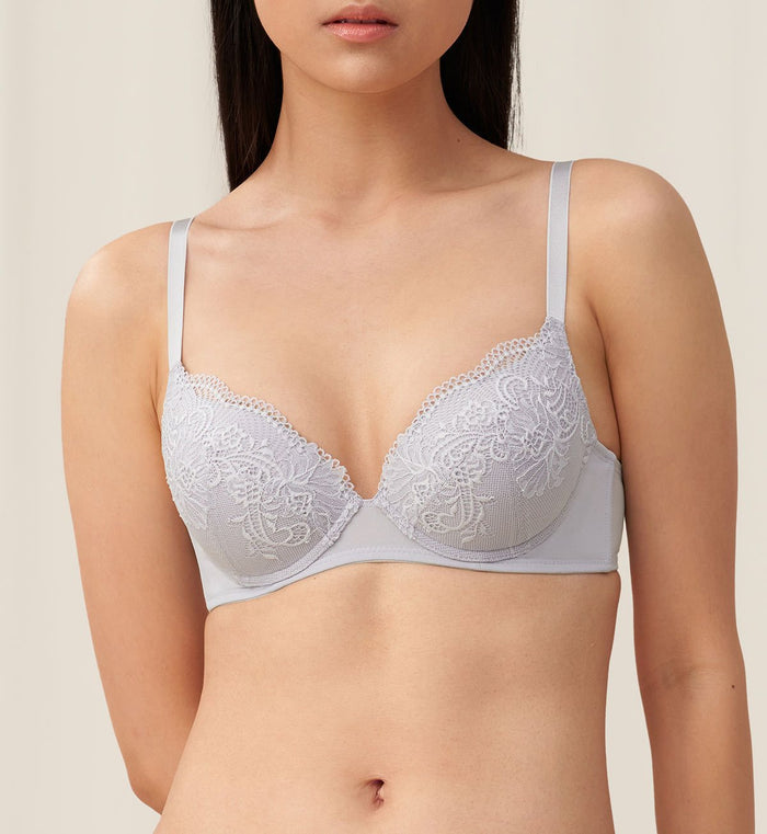 Simply Style Larkspur Wired Padded Half Cup Bra - FEATHER