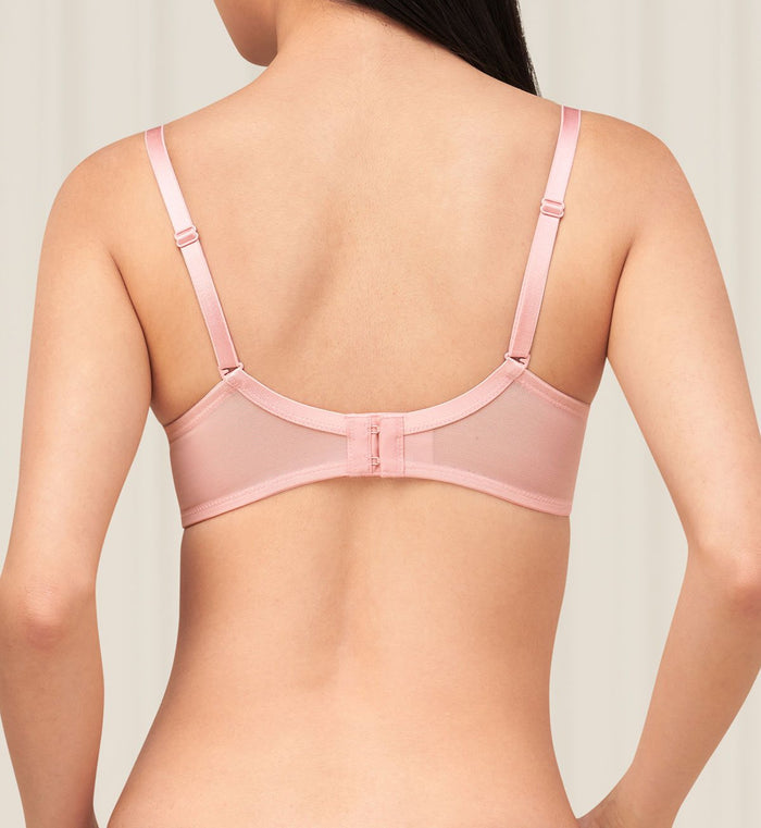 SIMPLY STYLE LARKSPUR WIRED PADDED HALF CUP BRA - TENDER PINK