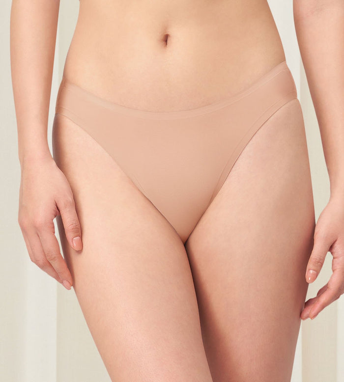 Skinfit Cool High Leg Brief - SOFT PRALINE